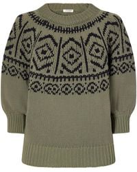 Altuzarra - Howard Intarsia-Knit Cotton-Blend Sweater - Lyst