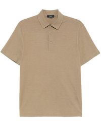Herno - Button Detailed Short-Sleeved Polo Shirt - Lyst