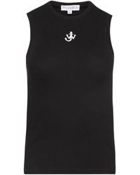 JW Anderson - Jw Anderson Anchor Logo Tank Top - Lyst