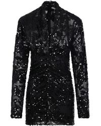 Victoria Beckham - Long-Sleeved Mini Dress - Lyst