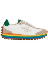 Ferragamo - Ferragamo Panelled Low-Top Sneakers - Lyst