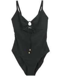 Tory Burch Printed Underwire One Piece Swimsuit in Blue | Lyst