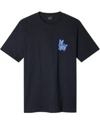 Paul Smith - Ps Paul Smith Bunny Print Crewneck T-Shirt - Lyst