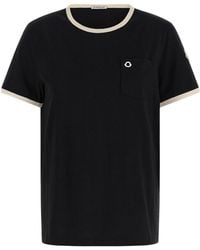 Moncler - Embroidered Logo Crewneck T-Shirt - Lyst