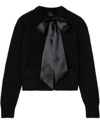 Anine Bing - Rhodes Bow Detailed Cardigan - Lyst