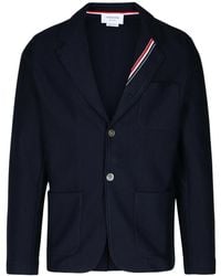 Thom Browne - Rwb-Stripe Button-Up Jacket - Lyst