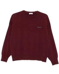 Brunello Cucinelli - Monile Detailed Cropped Sweater - Lyst
