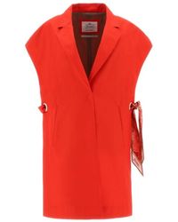 Herno - Sleeveless Single-Breasted Blazer - Lyst