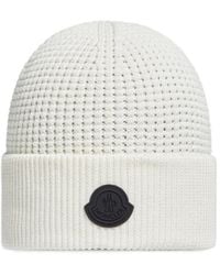 Moncler - Logo Cotton Beanie - Lyst