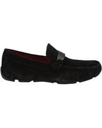 Ferragamo - Ferragamo Round-Toe Slip-On Loafers - Lyst