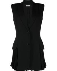 Jonathan Simkhai - Single-Breasted Pleated Vest - Lyst