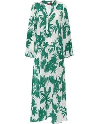 Max Mara - Livrea Printed Silk Dress - Lyst