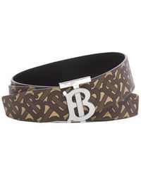 Burberry - Reversible Monogram Print Belt - Lyst