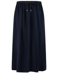 Veronica Beard - Bates Crinkled Midi Skirt - Lyst