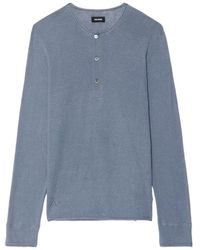 Zadig & Voltaire - Logo-Detail Long-Sleeve Sweater - Lyst