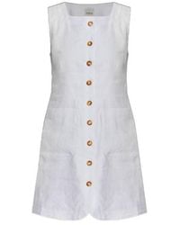 Posse - Linen Mini Dress - Lyst