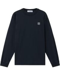 Stone Island - Slim-Fit Long-Sleeve T-Shirt With 'Fissato' Effect - Lyst