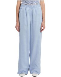 Marella - Elastic Waist Casual Pants - Lyst