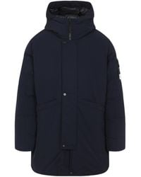 Stone Island - Logo Patch Hooded Jacket - Lyst
