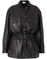 Magda Butrym - Lace-Up Leather Jacket - Lyst