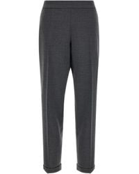 Alberto Biani - Cropped Turn-Up Pants - Lyst