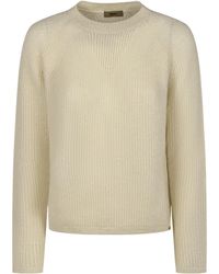Herno - Sequined Ribbed Knitted Sweater - Lyst