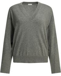 Brunello Cucinelli - V-Neck Cashmere Sweater - Lyst