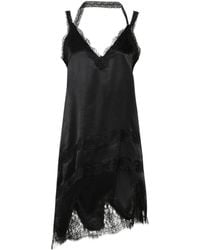Marella - Lace-Trimmed Satin Dress - Lyst