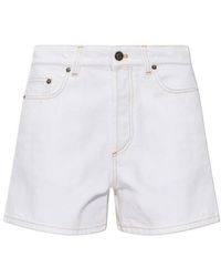 Versace - High-Rise Denim Shorts - Lyst