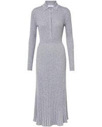 Gabriela Hearst - Ardor Ribbed-Knit Cashmere And Silk Polo Dress - Lyst