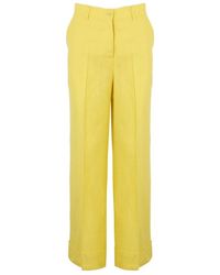 P.A.R.O.S.H. - Pressed-Crease Straight-Leg Trousers - Lyst