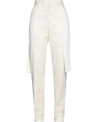 MM6 by Maison Margiela - Solid Color Casual Trousers - Lyst