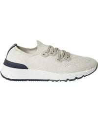 Brunello Cucinelli - Knitted Low-Top Sneakers - Lyst
