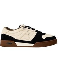 Fendi - Lace-Up Front Low-Top Sneakers - Lyst