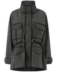 Pinko - Rhinestoned Technical Coat - Lyst