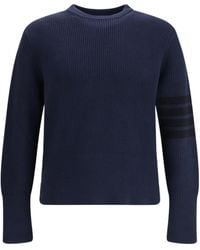 Thom Browne - Bar Knitted Jumper - Lyst