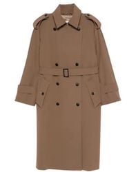 Max Mara - Mxmcerto Belted Trench Coat - Lyst