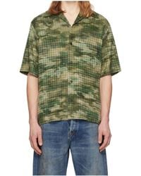Amiri - Ma Quad Camo Camp Short-Sleeve Shirt - Lyst