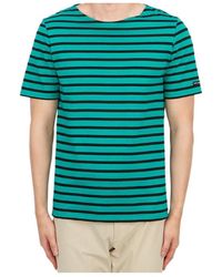 Saint James - Striped Graphic T-Shirt - Lyst