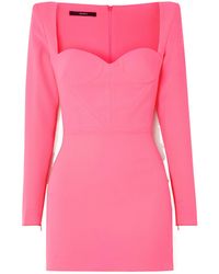 Alex Perry - Fluorescent Stretch Crepe Mini Dress - Lyst