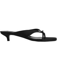 TOTEME - Totême Bow-Detailed Slip-On Sandals - Lyst