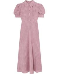 Alessandra Rich - Polka Dot Dress - Lyst