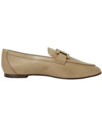 Tod's - Kate Logo Plaque Loafers - Lyst