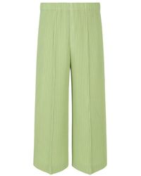 Homme Plissé Issey Miyake - Homme Plissé Issey Miyake Pleats Bottoms Wide-Leg Pants - Lyst