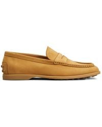 Tod's - Logo Embossed Slip-On Loafers - Lyst
