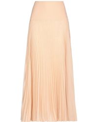 Chloé - Solid Color Chiffon Midi Skirt - Lyst