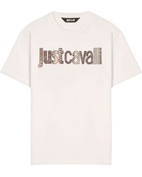 Just Cavalli - Logo Print T-Shirt - Lyst