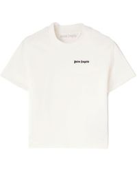 Palm Angels - Logo Embroidered Crewneck T-Shirt - Lyst