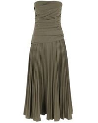 Jonathan Simkhai - Arie Strapless Bustier Midi Dress - Lyst