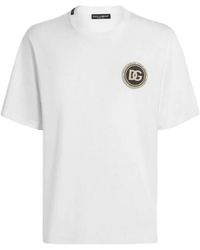 Dolce & Gabbana - Logo Patch Crewneck T-Shirt - Lyst